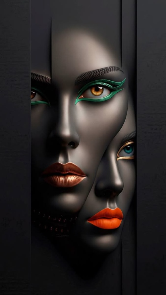 لوحة كانڤاس ٧٢×٤٨سم African woman